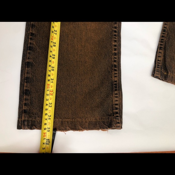TommyJeans-Vintage Straight Leg Orange/Black Denim - Picture 10 of 11